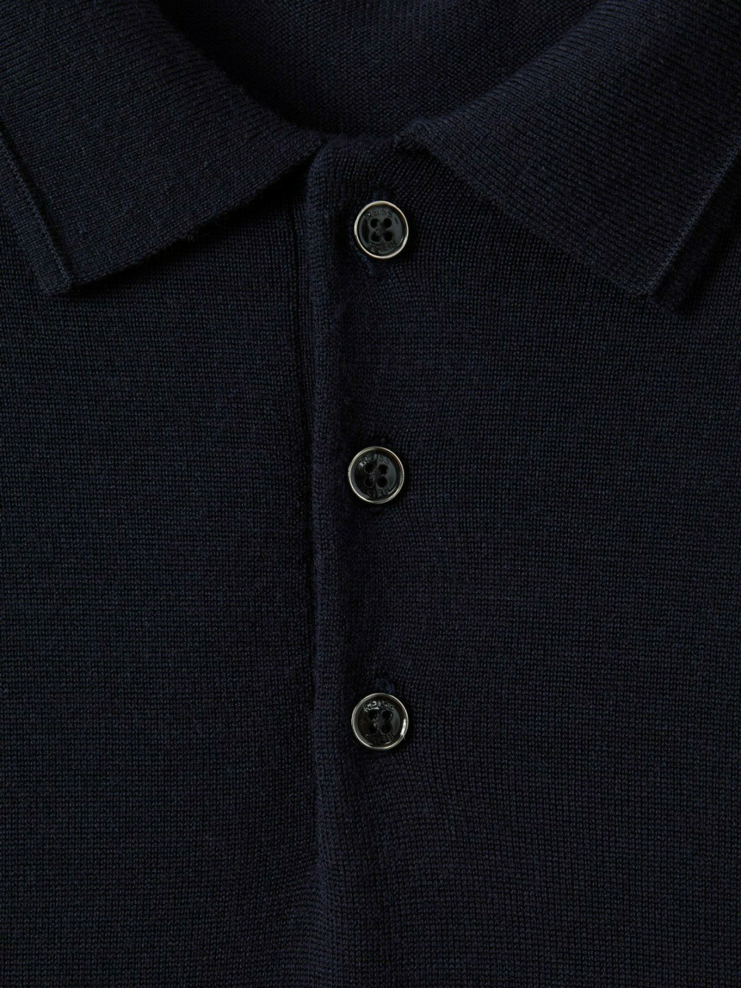 Reiss Merino Wool Polo Shirt in Navy