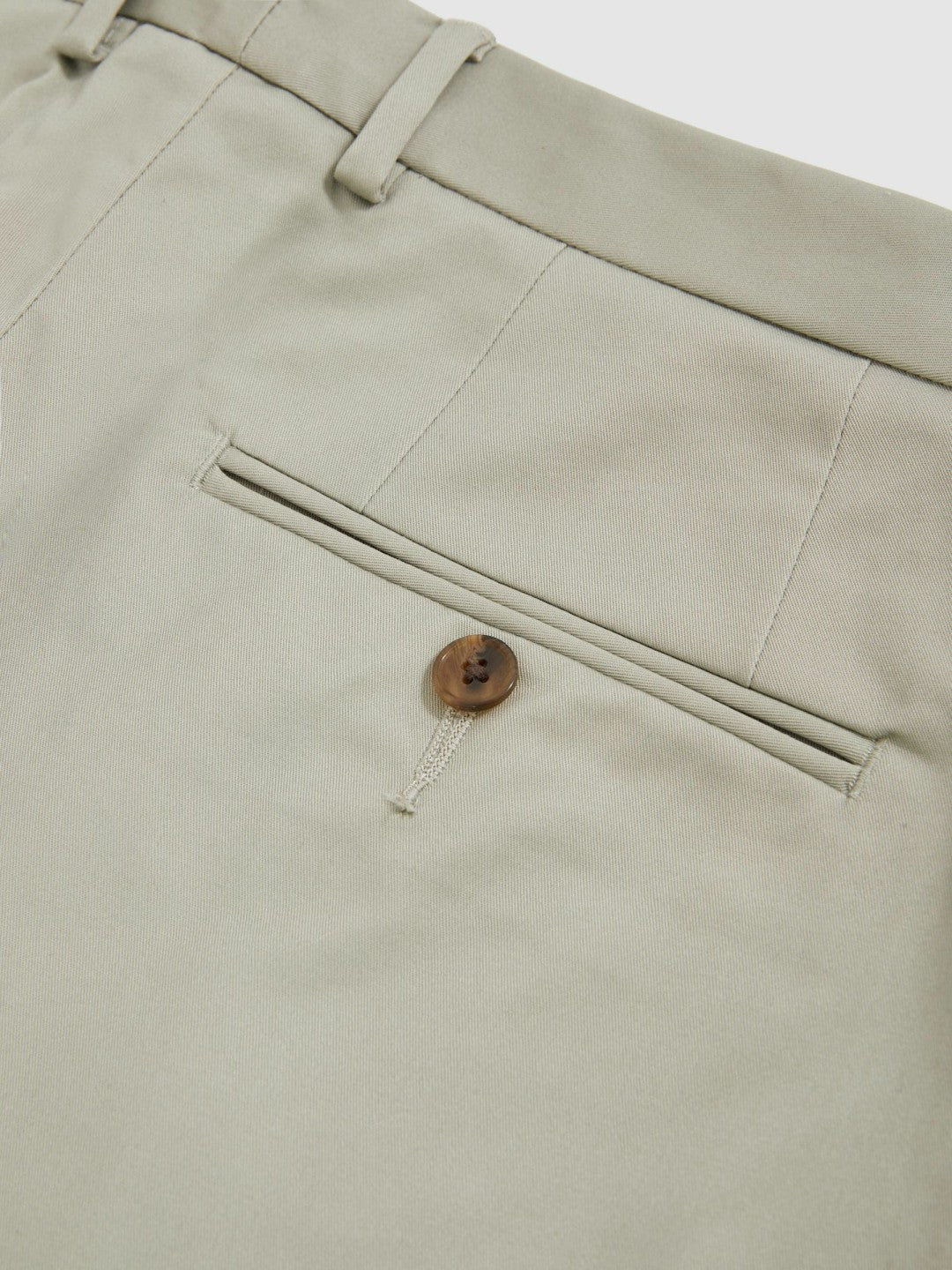 Reiss Cotton Chino Shorts With Stretch in Soft Sage