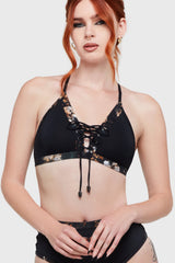 Cinder Root Bikini Top Killstar / Womens