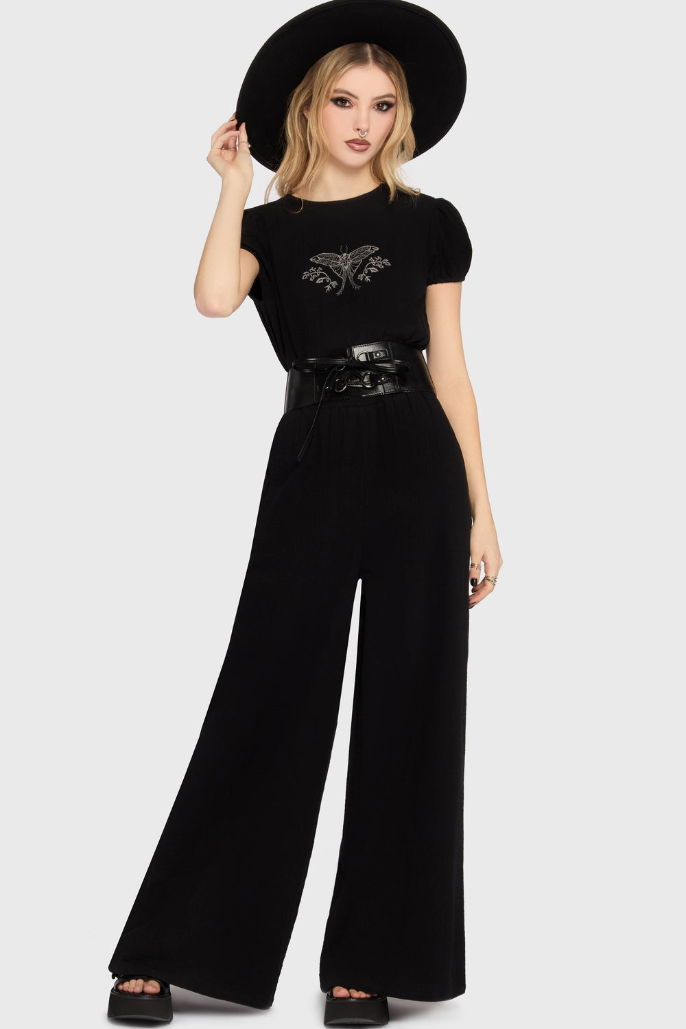Gaia Adorned Embroidered Jumpsuit Killstar / Womens