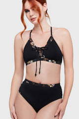 Cinder Root Bikini Top Killstar / Womens