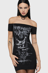 Up From Hell Bardot Dress Killstar / Womens