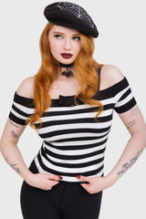 Noir Nancy Bardot Sweater Killstar / Womens