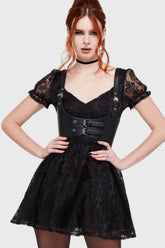 Beneath The Moon Mini Dress Killstar / Womens