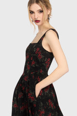 Poisoned Rose Midi Dress Killstar / Womens