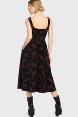 Poisoned Rose Midi Dress Killstar / Womens
