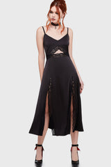 Twilight Waltz Midi Dress Killstar / Womens