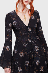 Autumna's Night Midi Dress Killstar / Womens