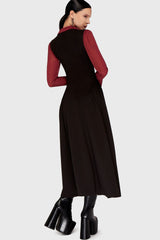 Dusk And Darkness Underbust Maxi Dress Killstar / Womens