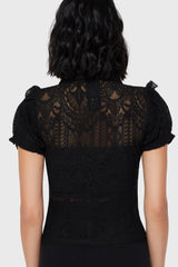 Vexina Lace Collar Blouse Killstar / Womens