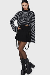 Voices Spiral Crop Sweater Killstar / Womens