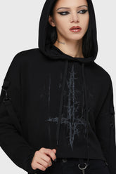 Final Dictvm Crop Hoodie Killstar / Womens