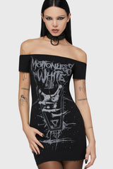 Up From Hell Bardot Dress Killstar / Womens