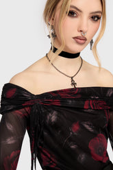 Fawnelle Off The Shoulder Top Killstar / Womens