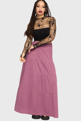 Gaia Adorned Textured Maxi Skirt Killstar / Womens