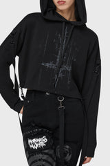 Final Dictvm Crop Hoodie Killstar / Womens