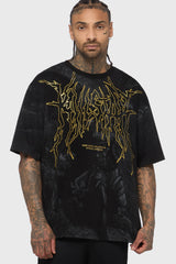 Noir Relic Oversized T Shirt Killstar / Mens
