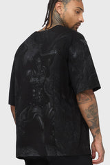 Noir Relic Oversized T Shirt Killstar / Mens