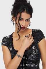 Silver Fang Bracelet Killstar / Womens