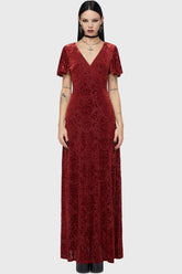 Crimson Bloodlust Maxi Dress Killstar / Womens
