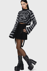 Voices Spiral Crop Sweater Killstar / Womens