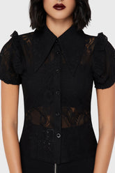 Vexina Lace Collar Blouse Killstar / Womens