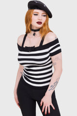 Noir Nancy Bardot Sweater Killstar / Womens