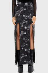 Spidrasica's Web Maxi Skirt Killstar / Womens