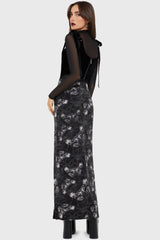 Spidrasica's Web Maxi Skirt Killstar / Womens