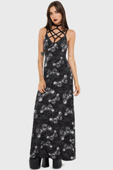 Spidrasica's Web Maxi Dress Killstar / Womens