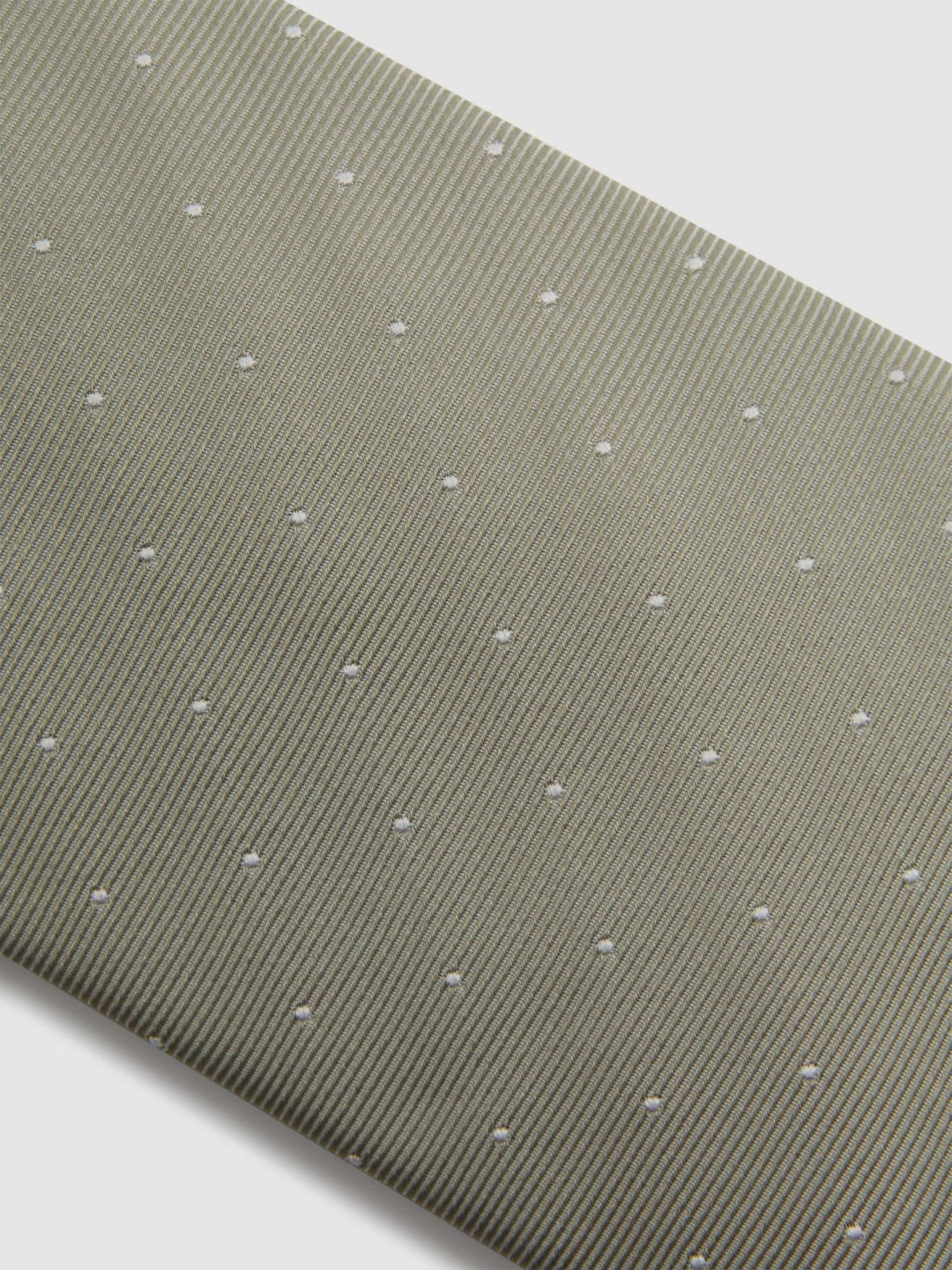 Reiss Polka Dot Silk Tie in Champagne