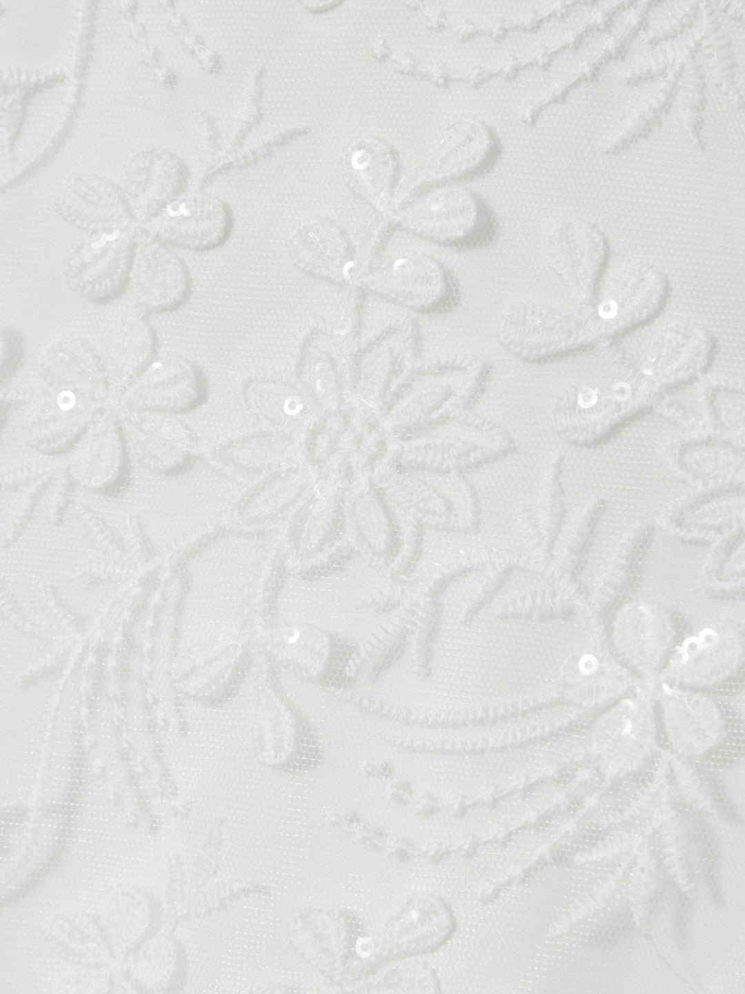 Reiss 9-13 yrs Tulle Floral-Embroidered Bridesmaid Dress in Ivory