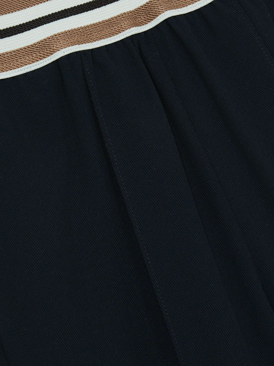Reiss 9-13 yrs Stripe-Waistband Wide-Leg Trousers in Navy