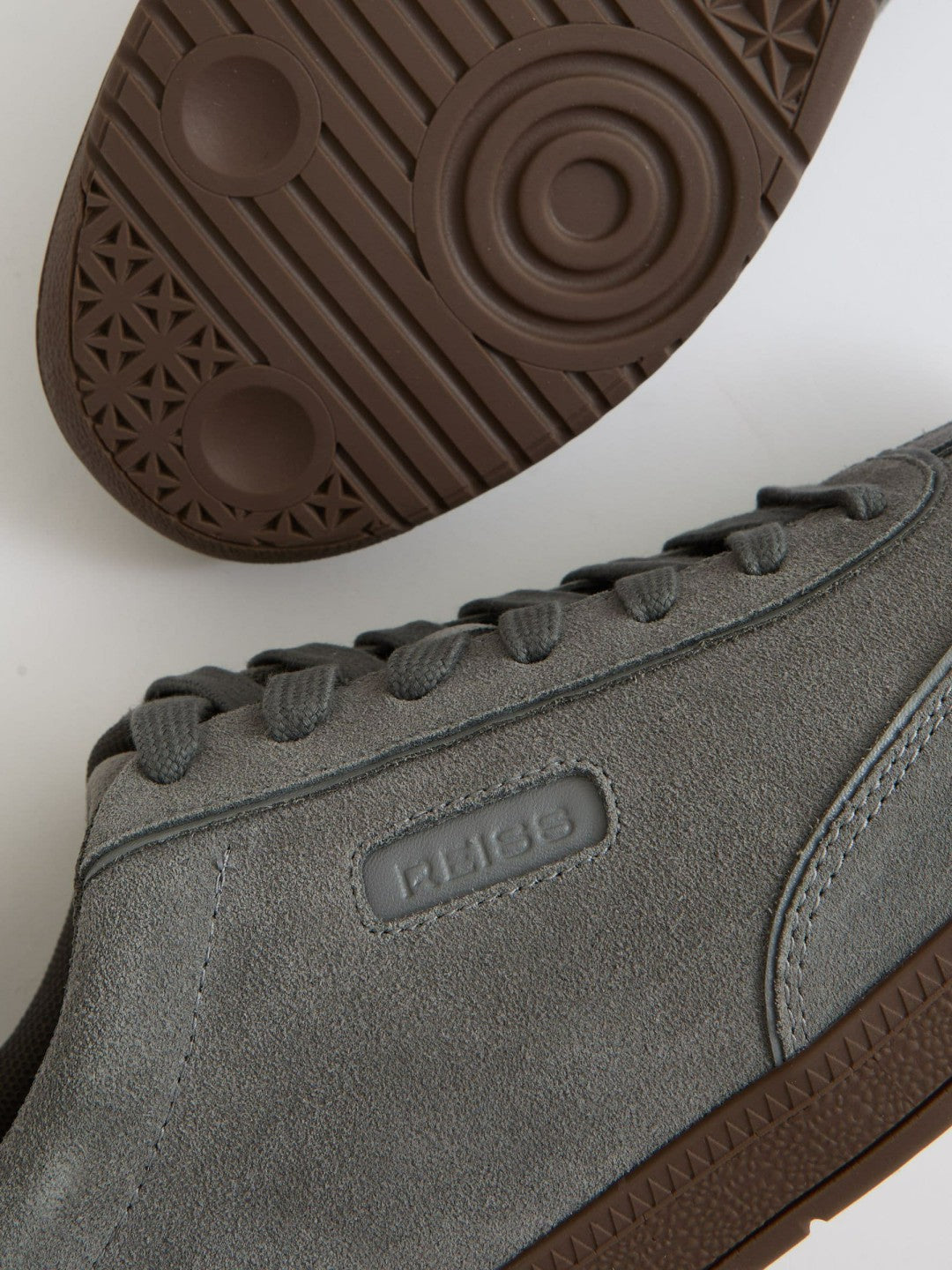 Reiss Suede Low-Top Trainers in Dark Grey