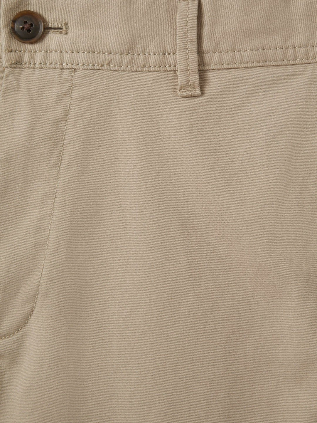 Reiss Slim Fit Washed Cotton Blend Chinos in Stone