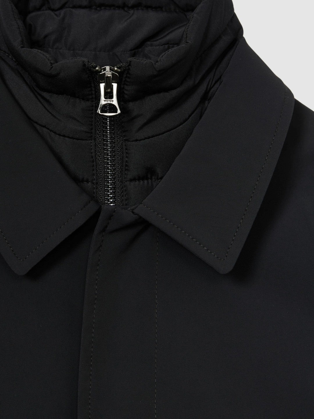 Reiss 9-13 yrs Gabardine Coat with Removable Gilet in Navy