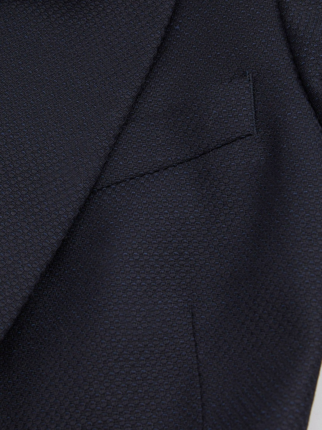 Reiss Textured Single Breasted Suit Blazer in Navy