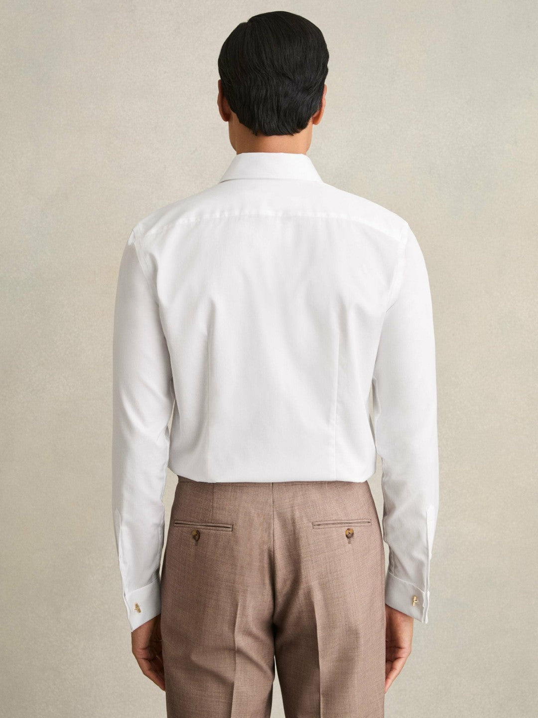 Reiss Slim Fit Slim-Fit Cotton-Sateen Shirt in White