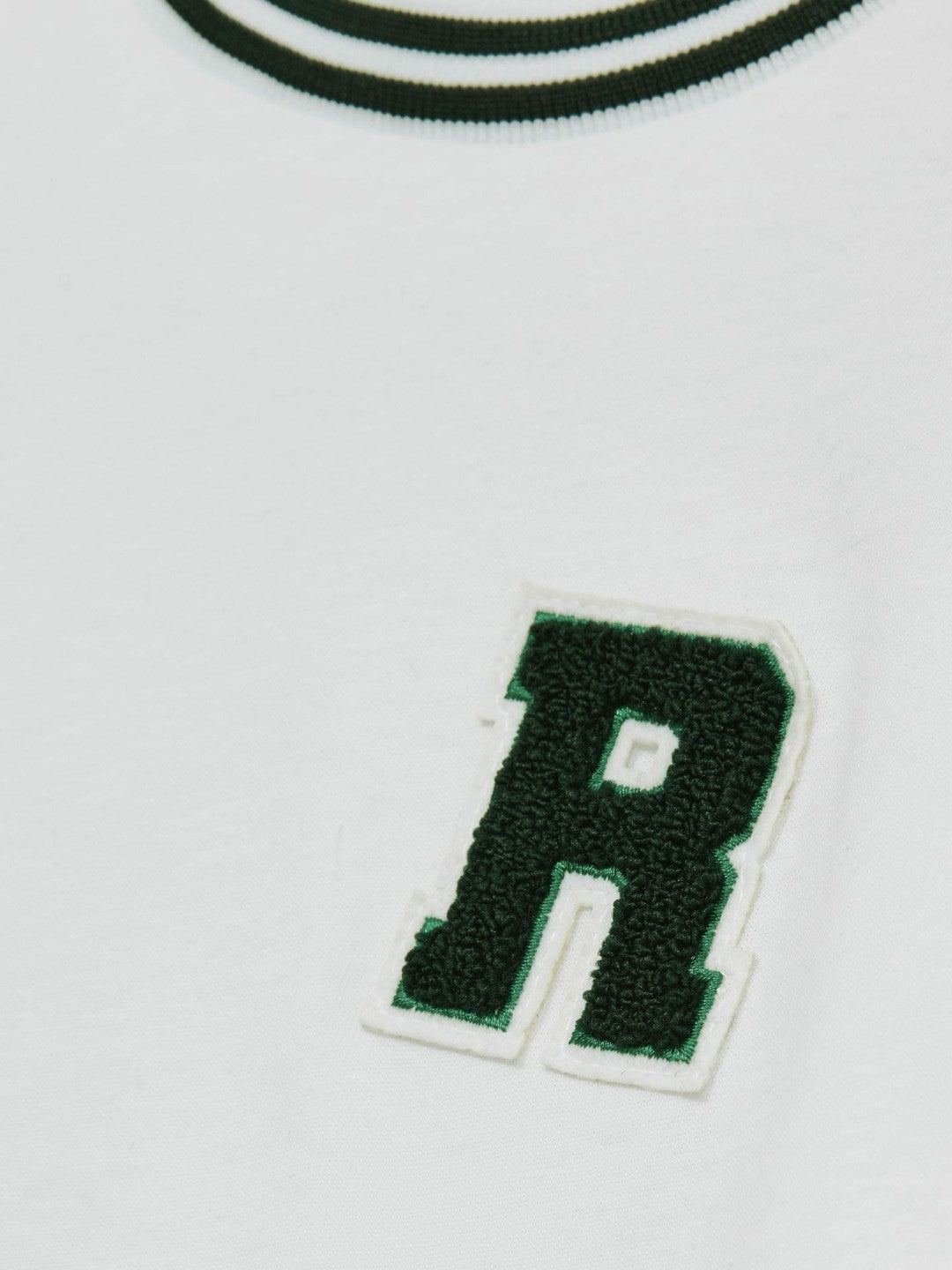 Reiss 13-14 yrs Cotton Letter Patch T-Shirt in White