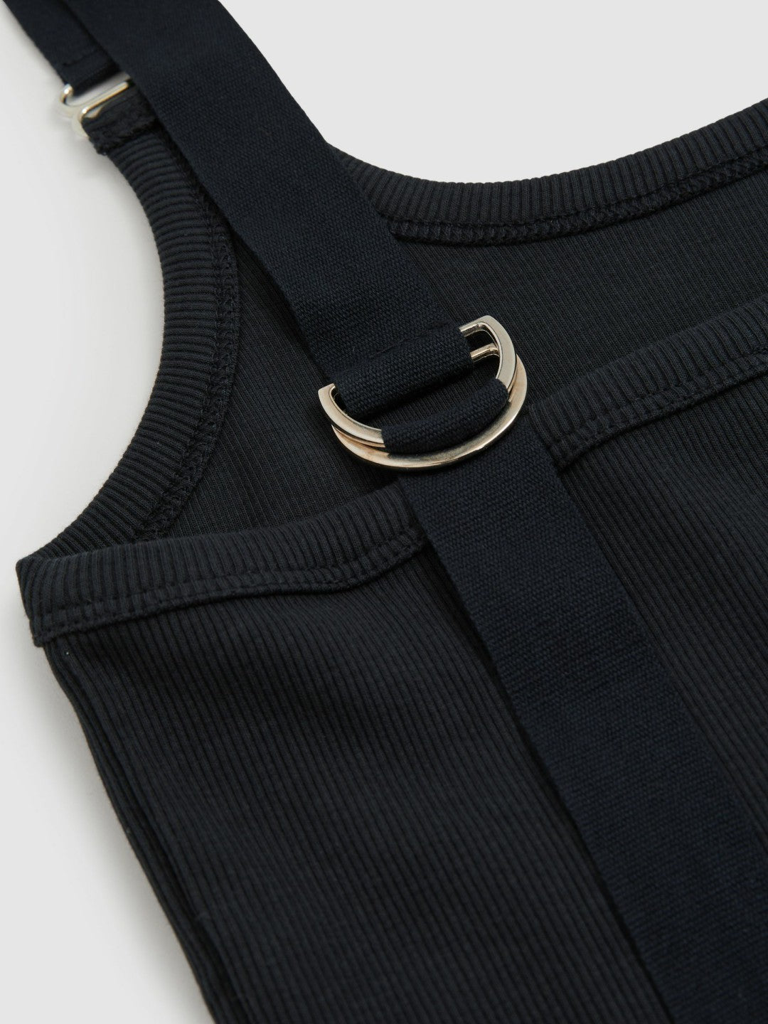 Reiss Stretch-Cotton D-Ring Strap Vest in Navy