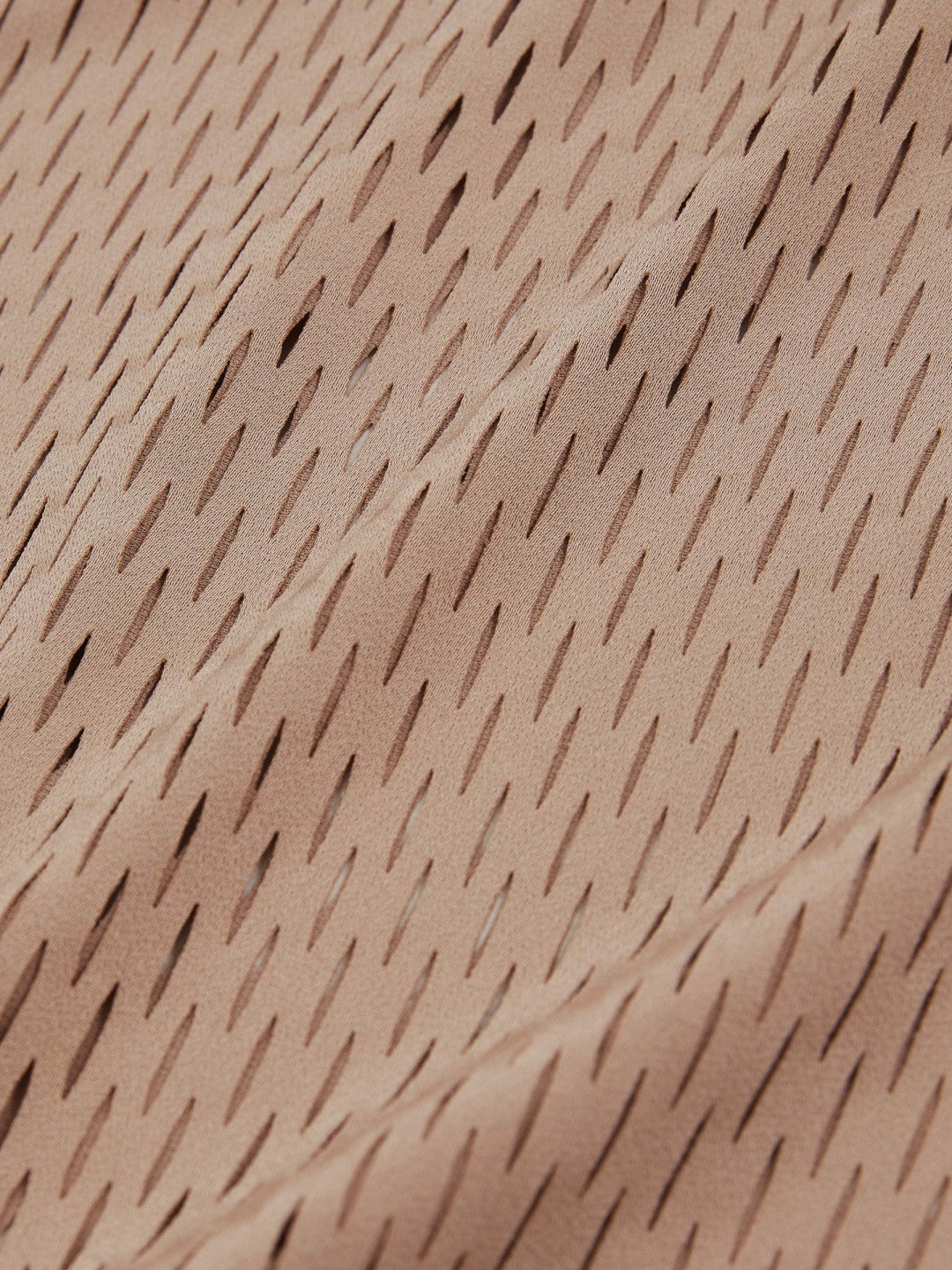 Reiss Atelier Laser-Cut Vest Top in Taupe