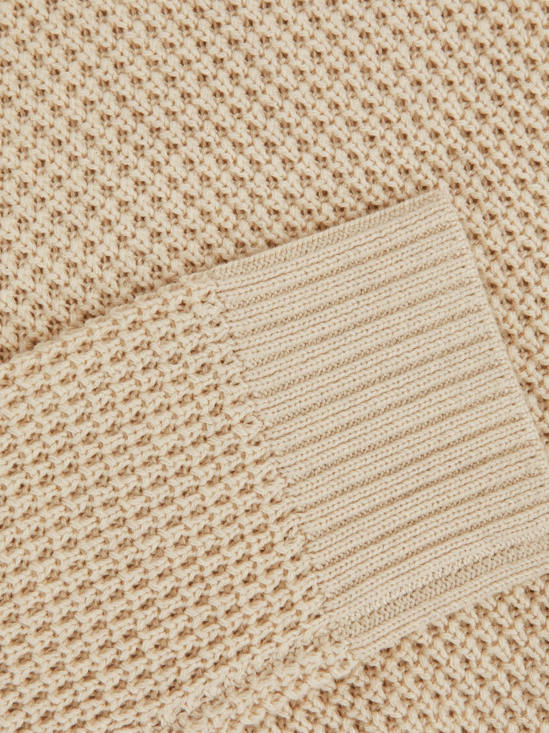 Reiss Paige Cotton Waffle-Knit Sweater in Natural