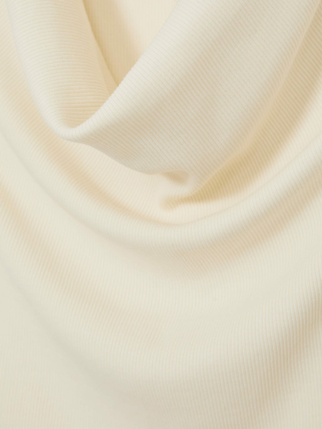 Reiss Ribbed Cowl-Neck Vest in Ivory