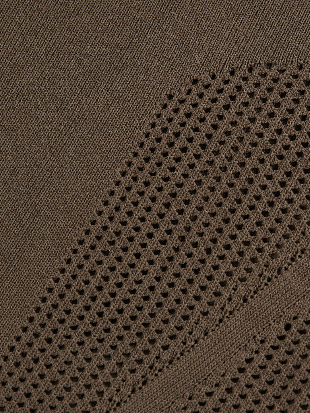 Reiss Perforated-Knit Cross-Strap Bodysuit in Mink