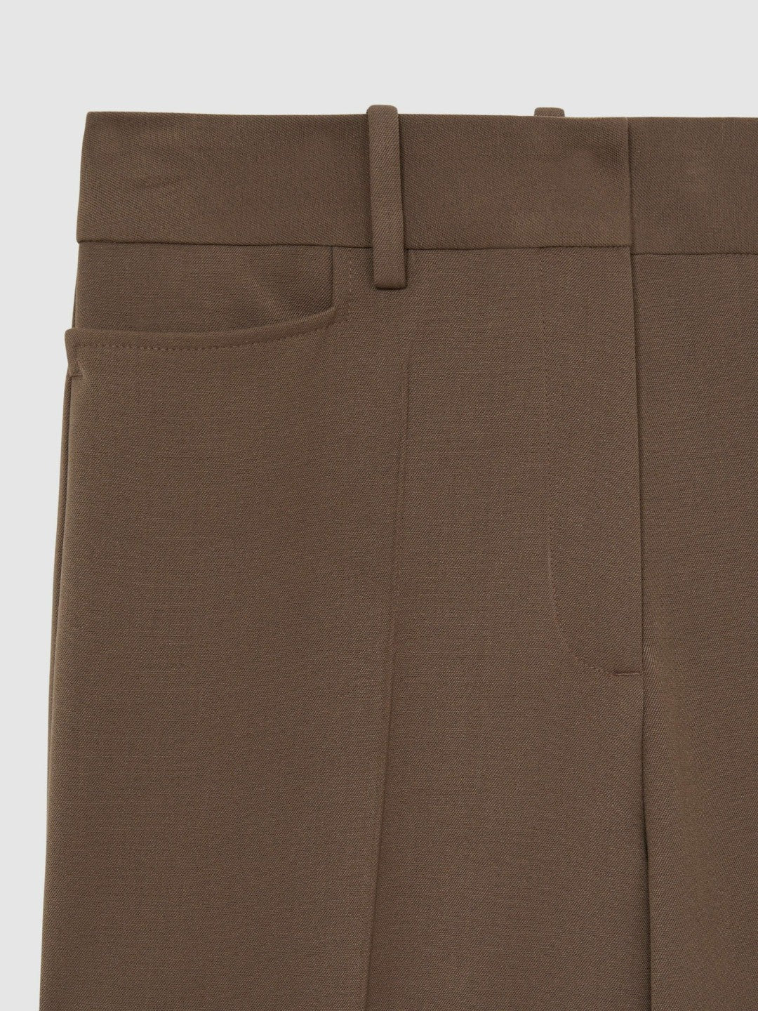 Reiss Petite Flared Suit Trousers in Mink Neutral