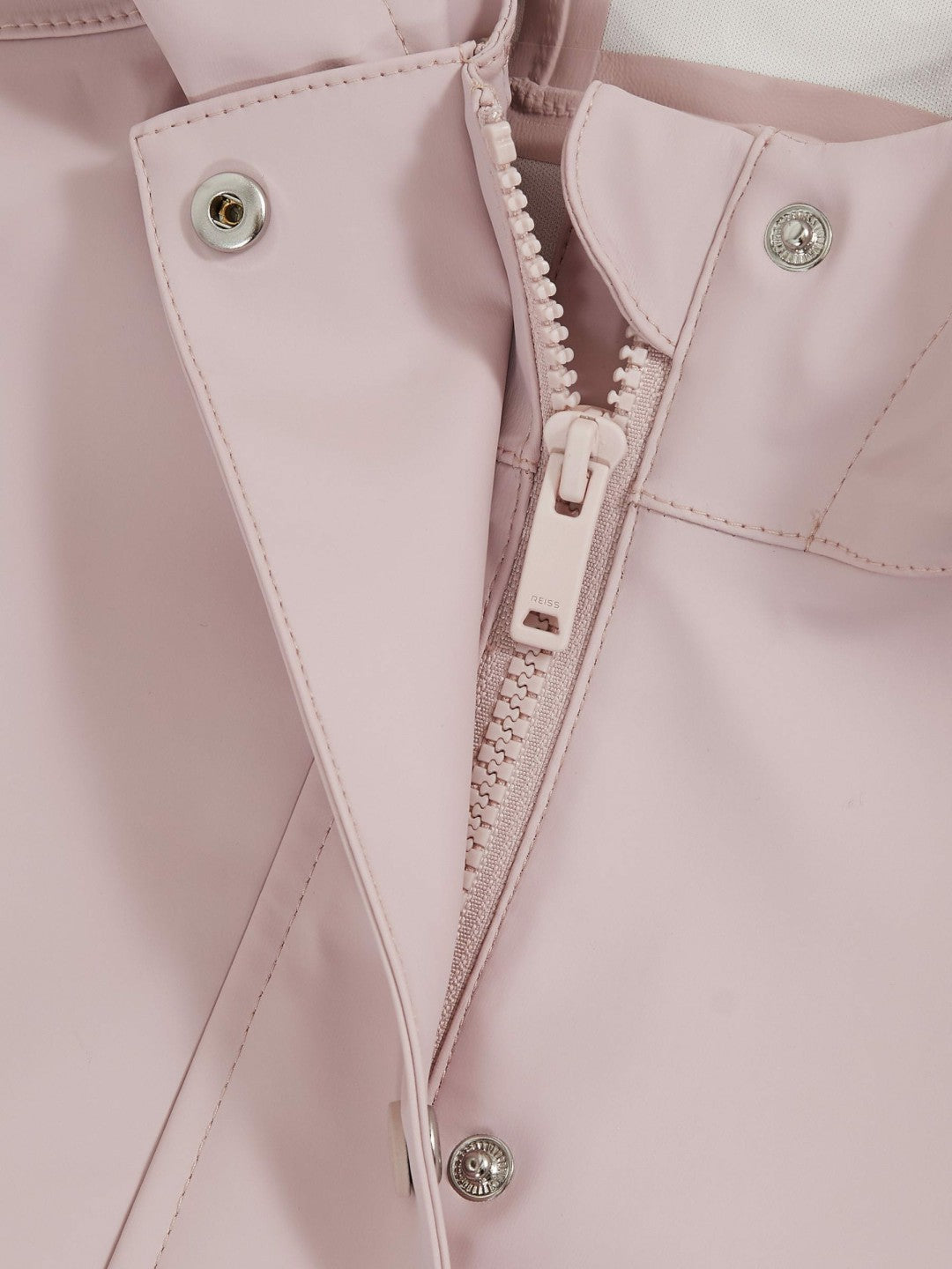 Reiss Hooded Rain Jacket in Pink