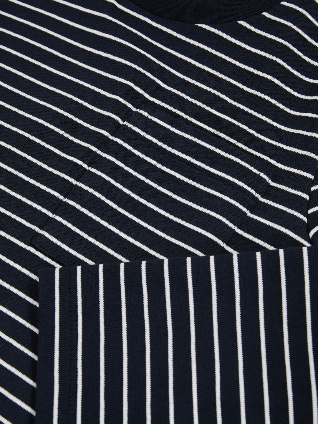 Reiss 4-9 yrs Stretch-Cotton Stripe T-Shirt in Navy/White