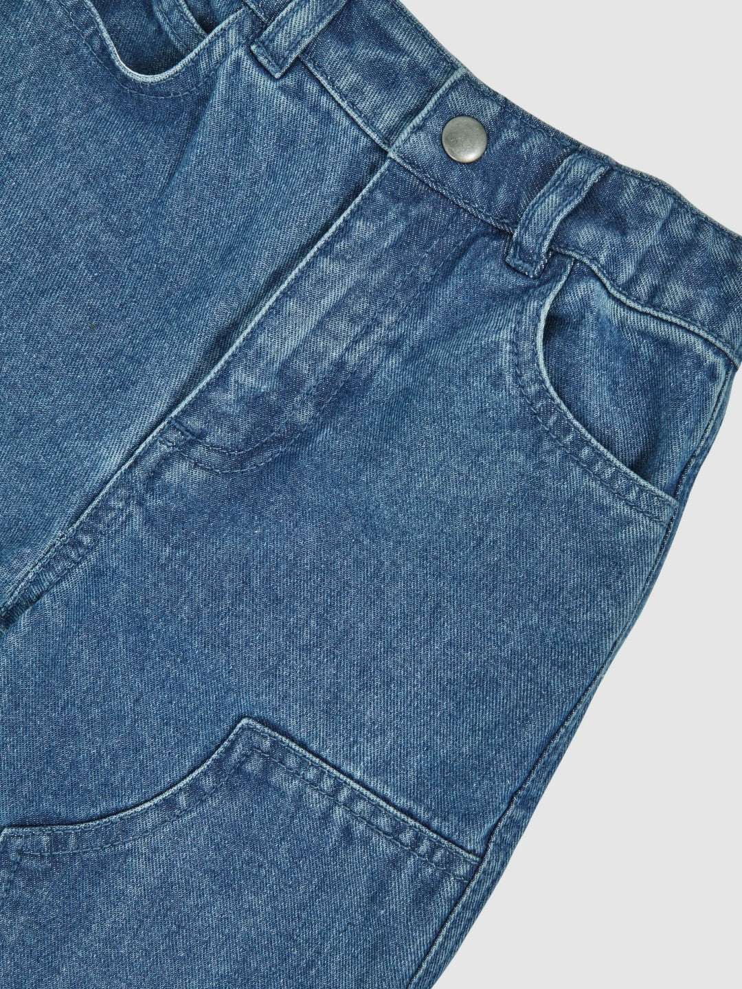 Reiss 9-13 yrs Straight-Leg Carpenter Jeans in Mid Blue