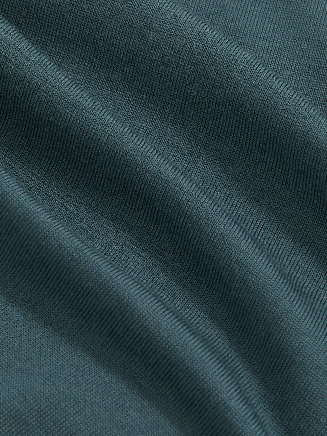Reiss Merino Wool Long-Sleeve Polo Shirt in Orion Blue