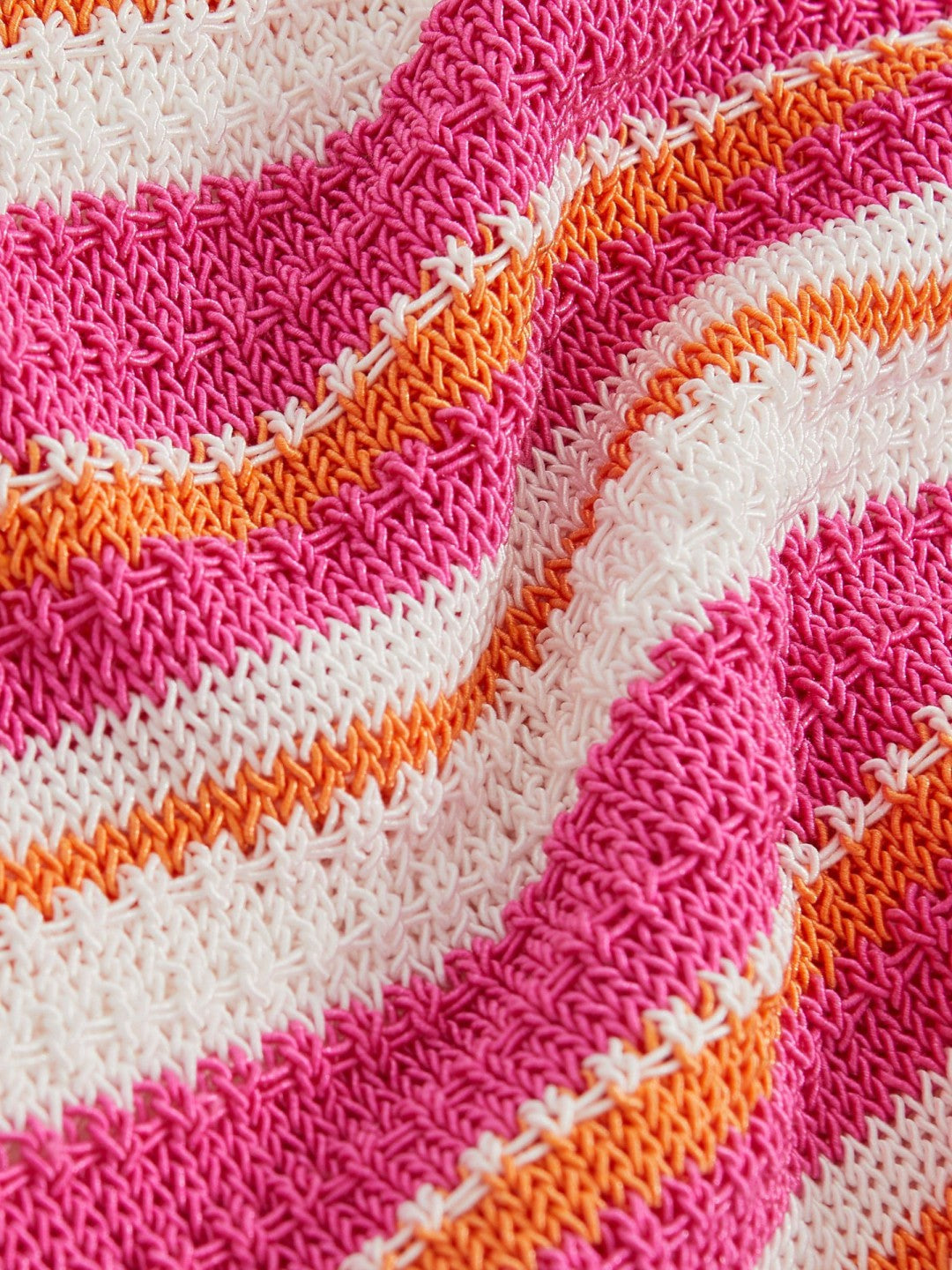 Reiss 9-13 yrs SmileyWorld Stripe Knit Vest in Pink